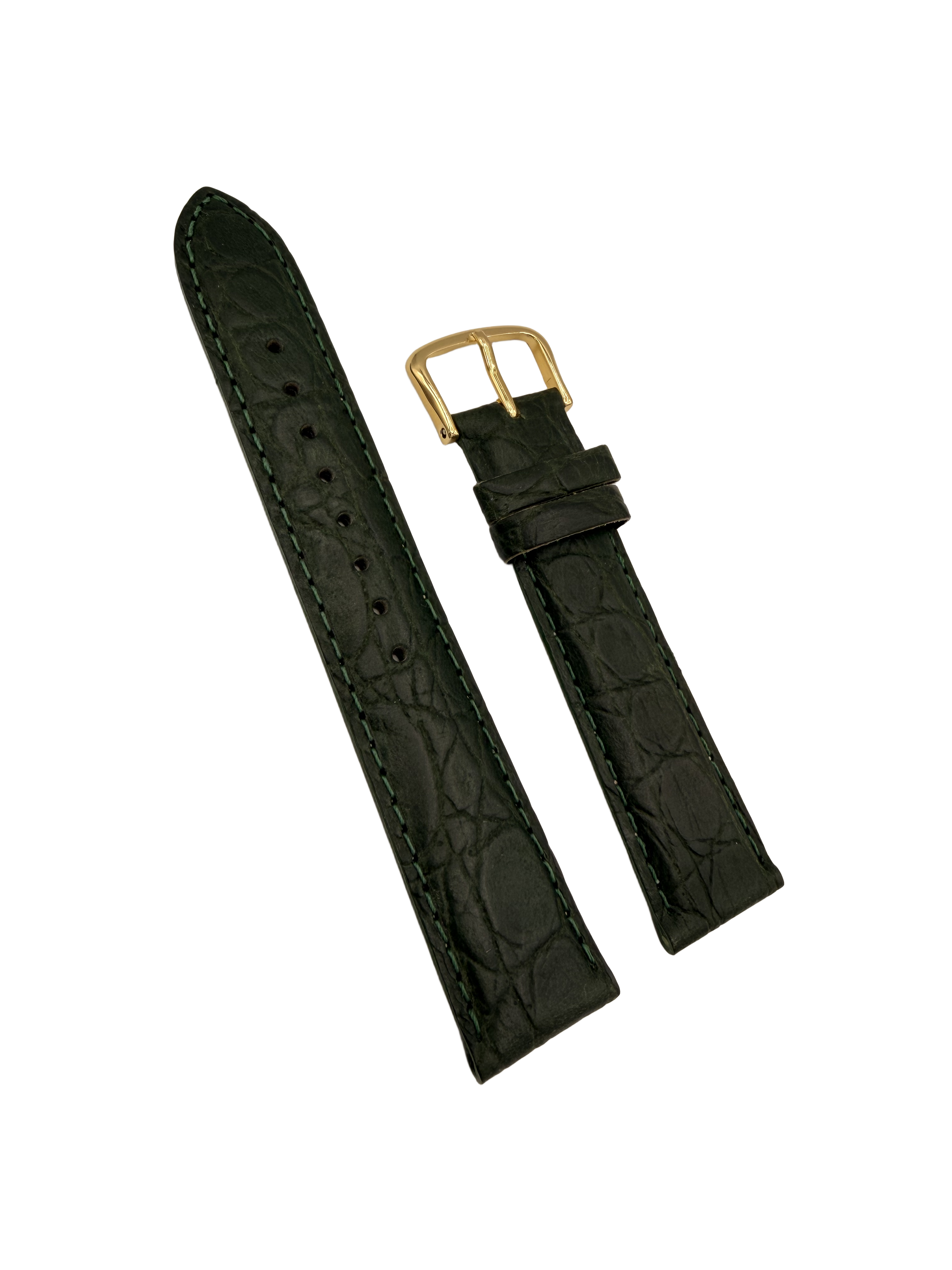 Bracelet de montre Seiko 7T32-6B40 Bracelet en cuir vert 19mm SDW746 - 4ER7KB