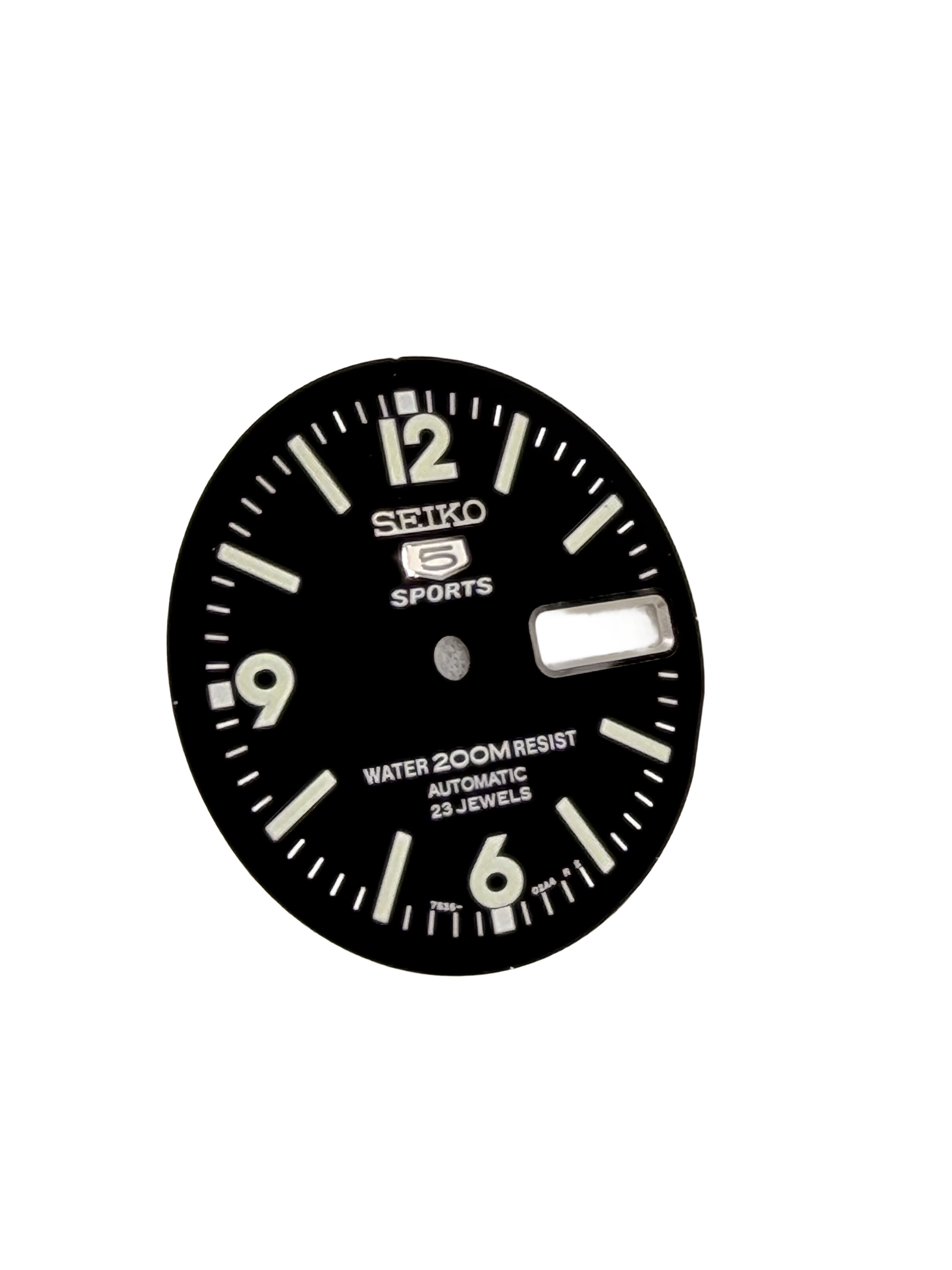 Quadrante per Seiko SKZ211 5 Sports Atlas Landshark 7S36 01E0, 01H0 Originale
