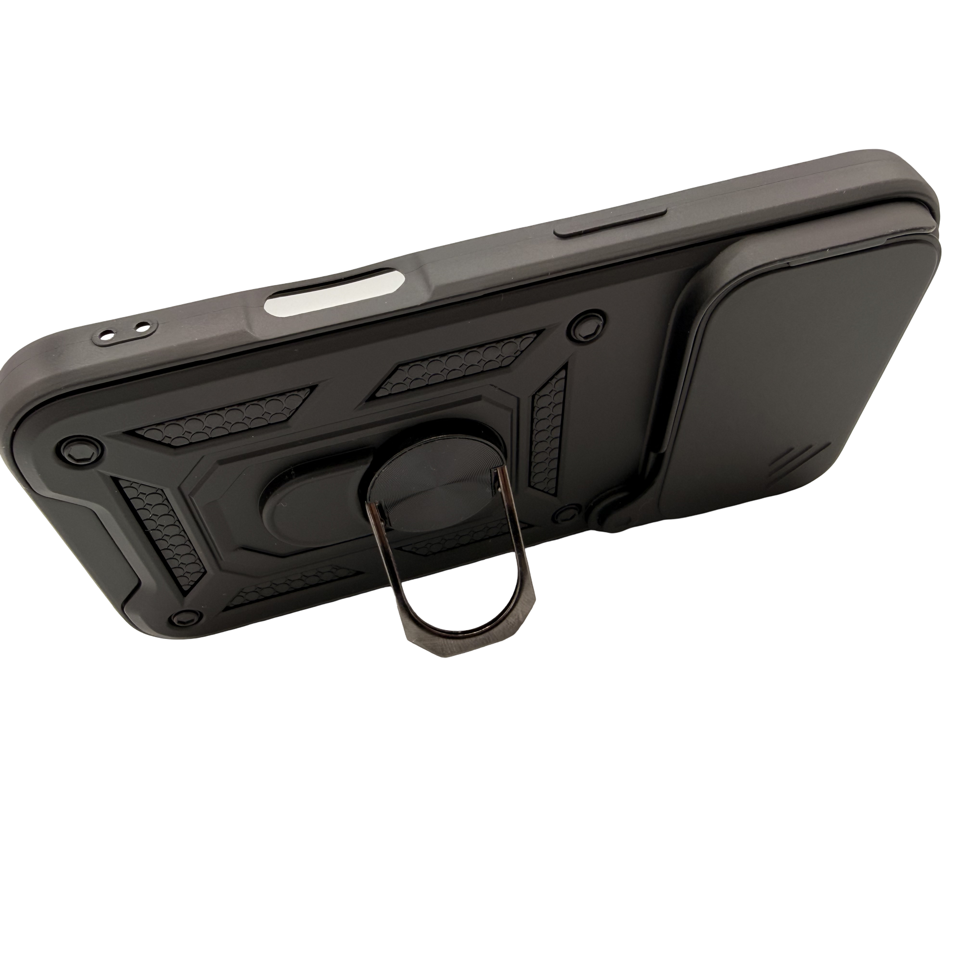 STRPZ® Premium Shockproof iPhone Case with Camera Protector and Ring Stand (iPhone 12–17)