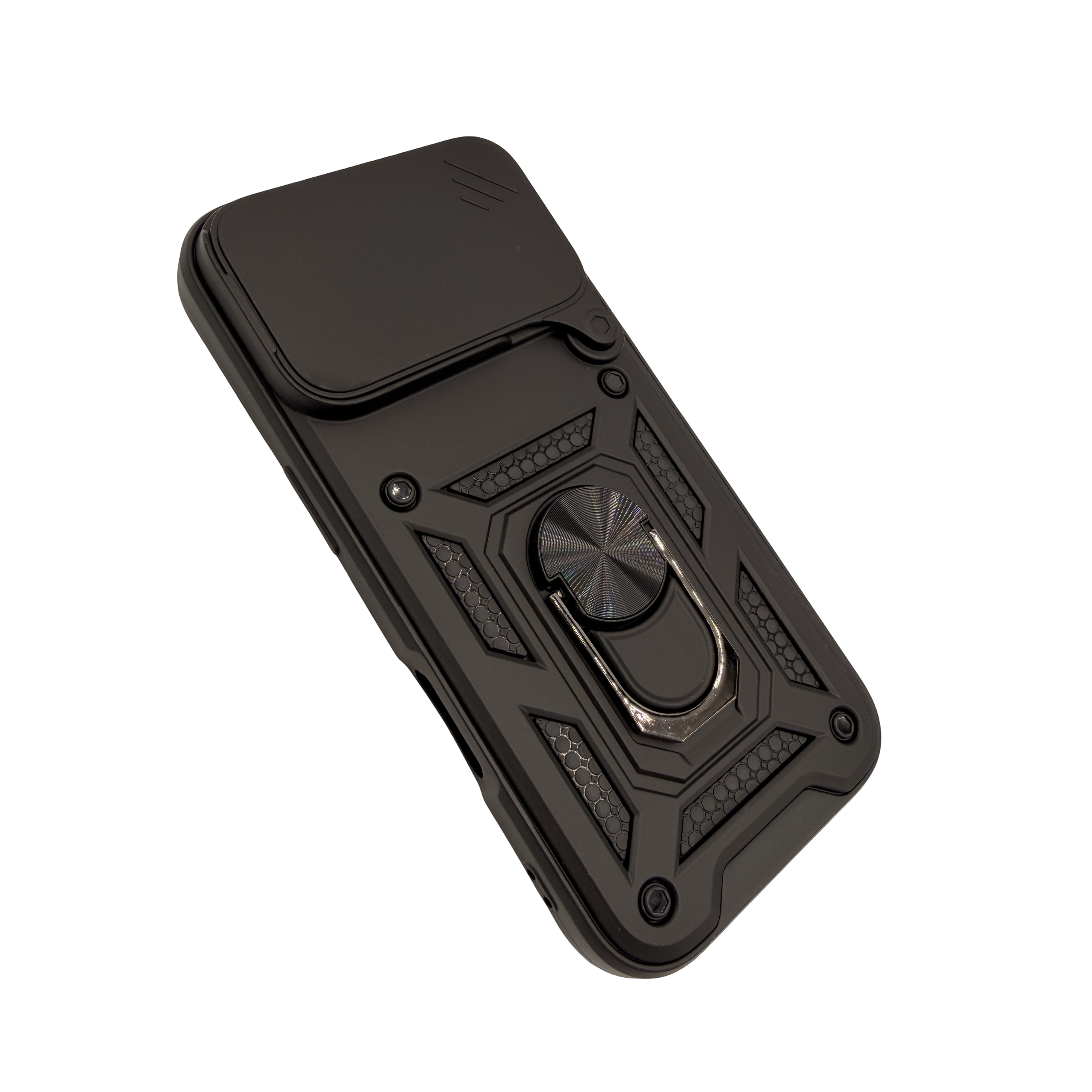 STRPZ® Premium Shockproof iPhone Case with Camera Protector and Ring Stand (iPhone 12–17)