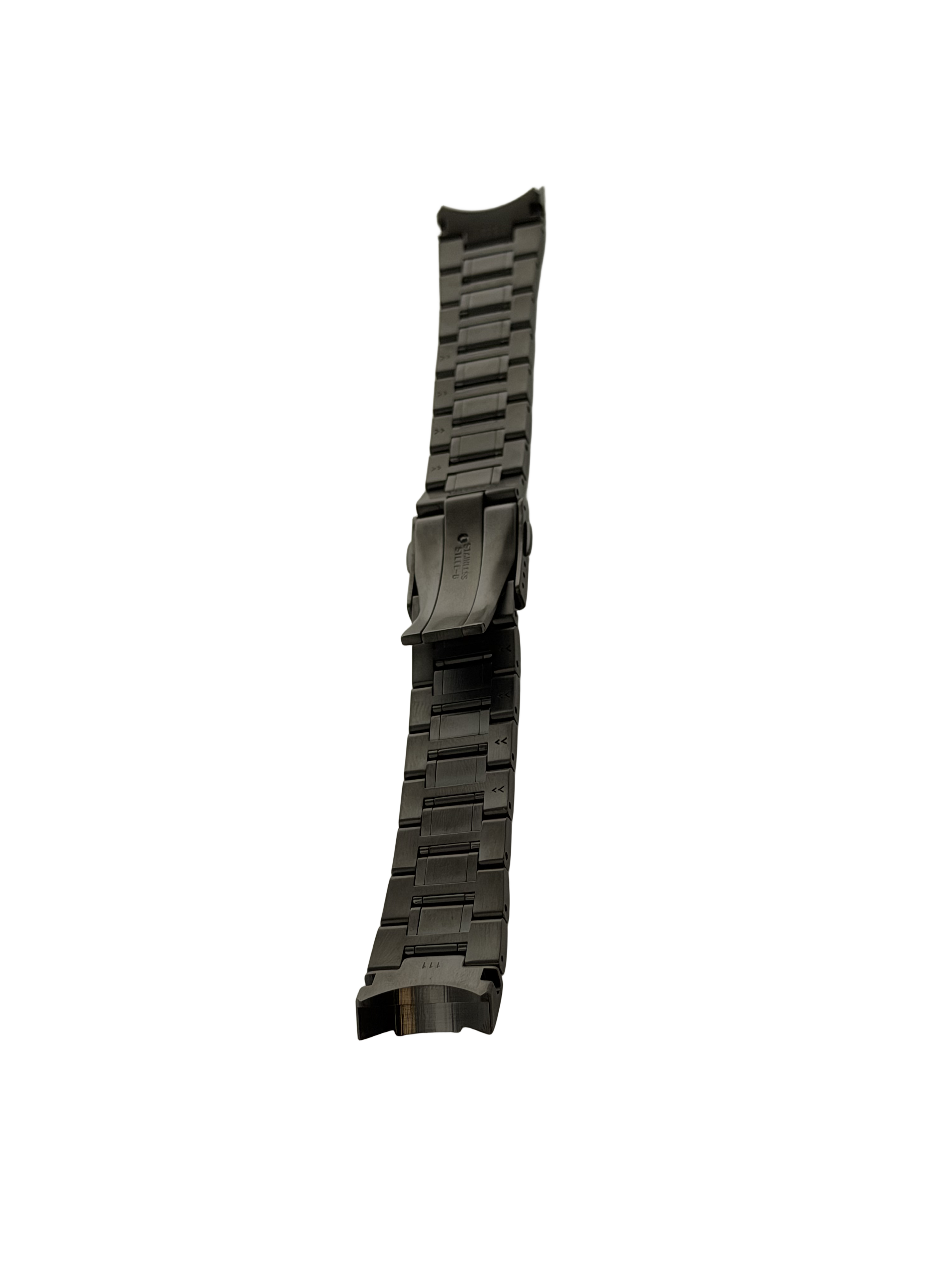 Seiko Sportura Stainless Steel Watch Band Black 21mm 7T62-0KV0