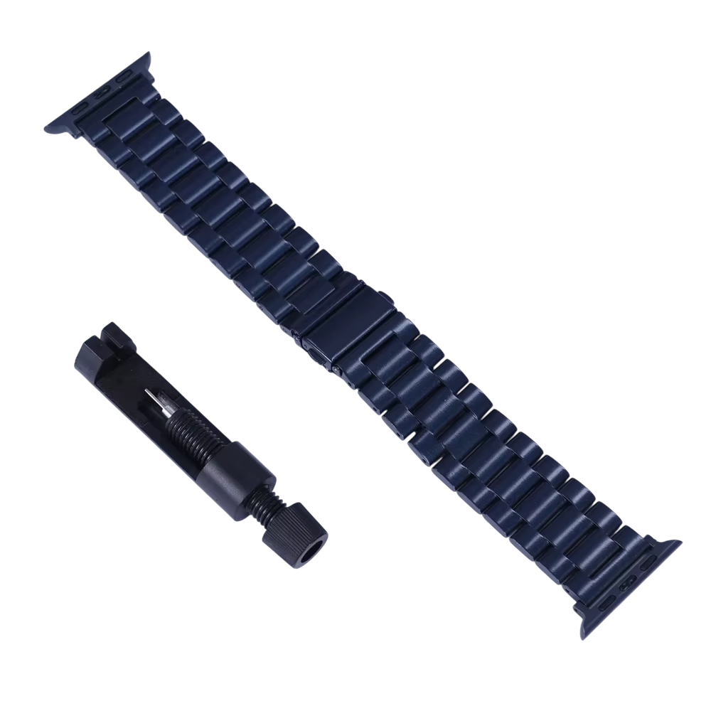 Bracelet Apple Watch Acier inoxydable – Série 11, 10, 9, 8, 7 SE, SE2 et Ultra