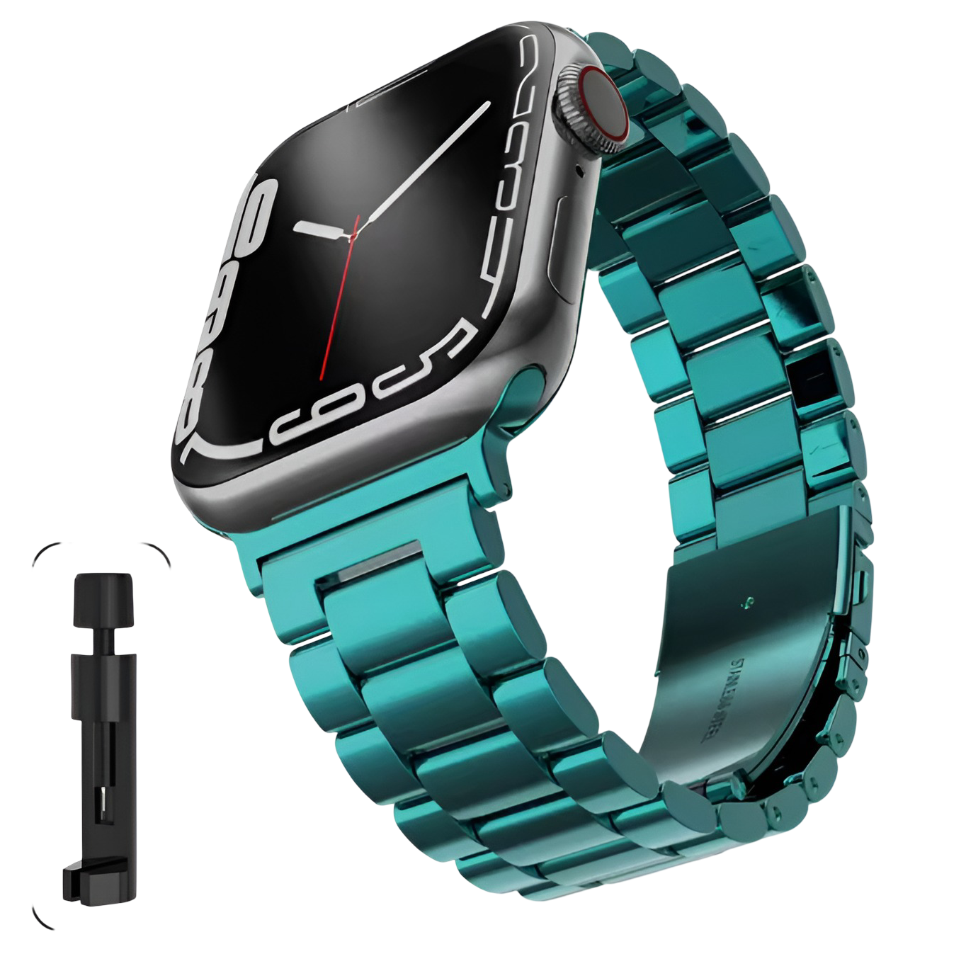 STRPZ® Bracelet en Acier inoxydable pour Montre Apple – 22mm & 26mm – SS251 Bande de Remplacement Premium