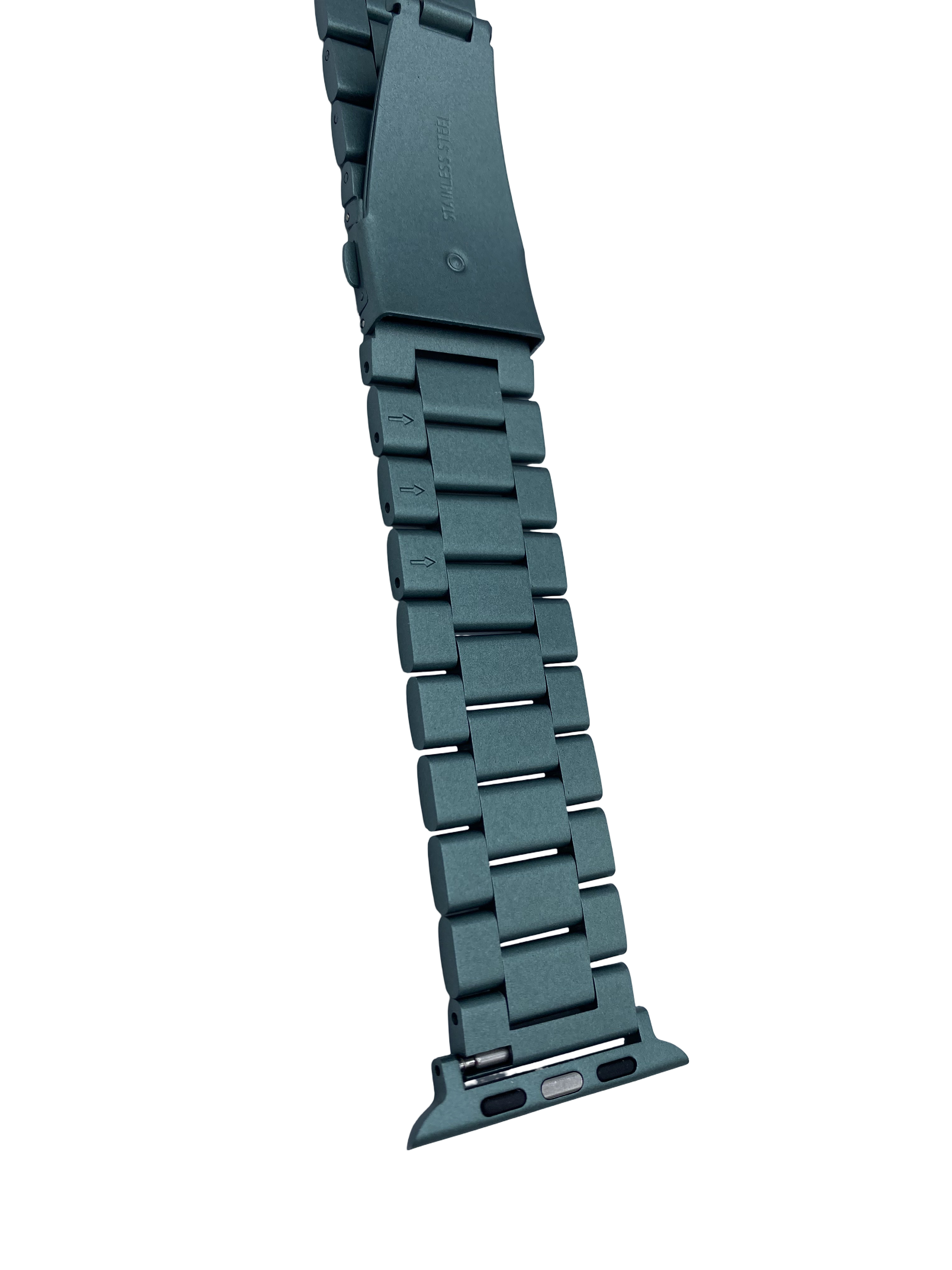STRPZ® Bracelet Apple Watch – Acier inoxydable vert armée – Série de montres, SE & Ultra