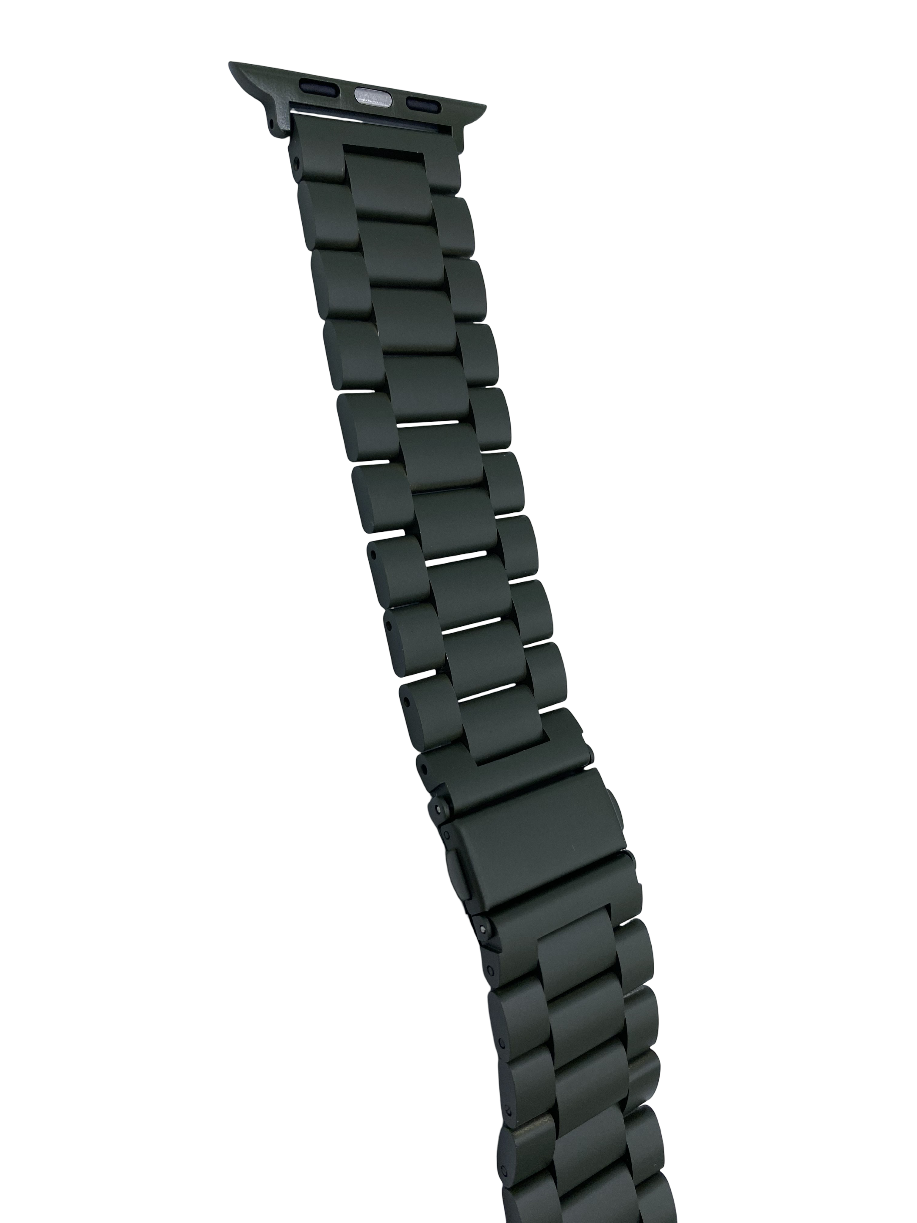 Buy Apple Watch Band Army Green Stainless Steel – Series 11, 10, 9, 8, 7, 6, 5, 4, 3, SE 1 & SE 2 & Ultra 1, 2, 3, 4