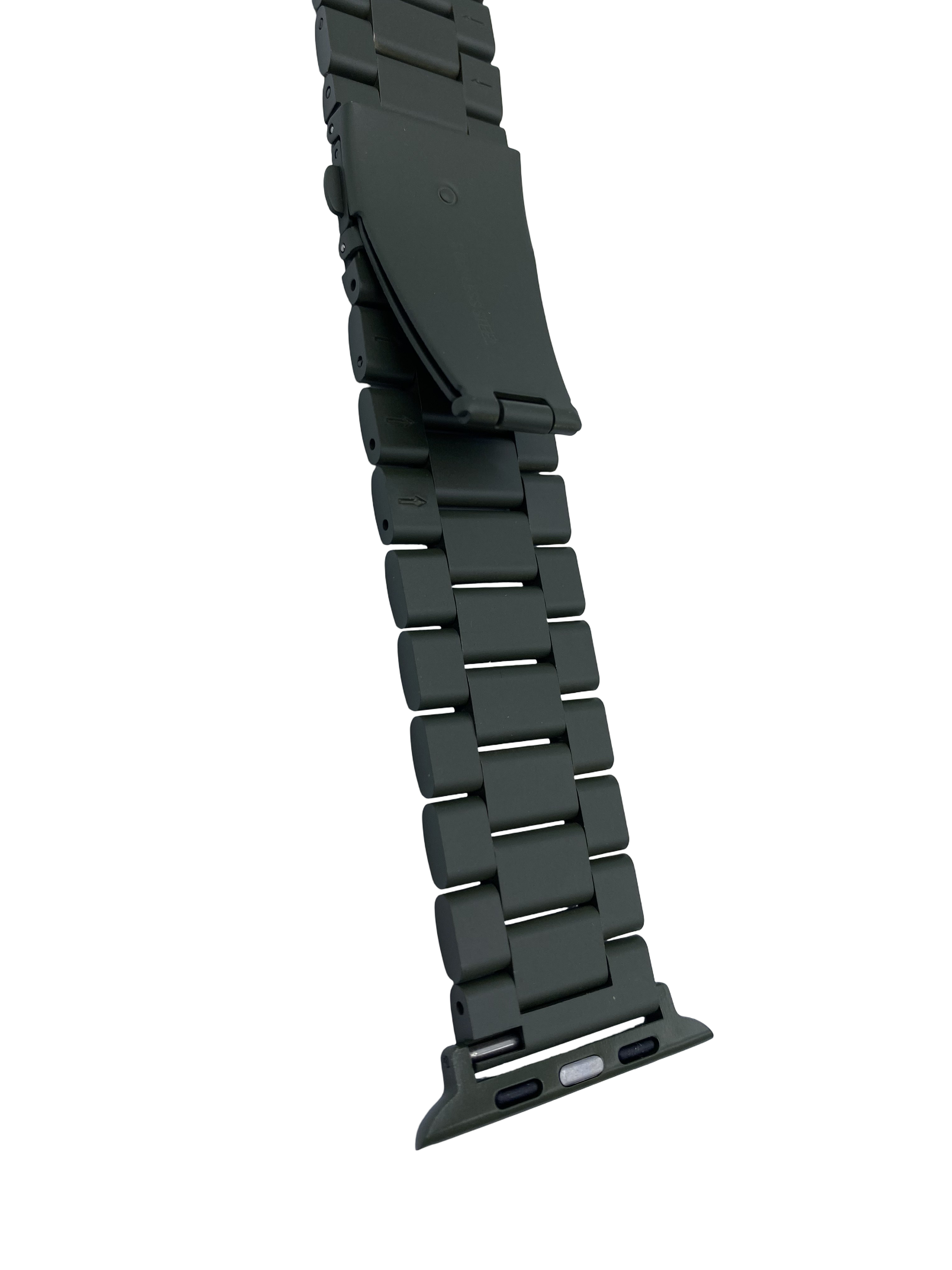 STRPZ® Cinturino Apple Watch – Acciaio inossidabile verde militare – Serie Orologio, SE & Ultra