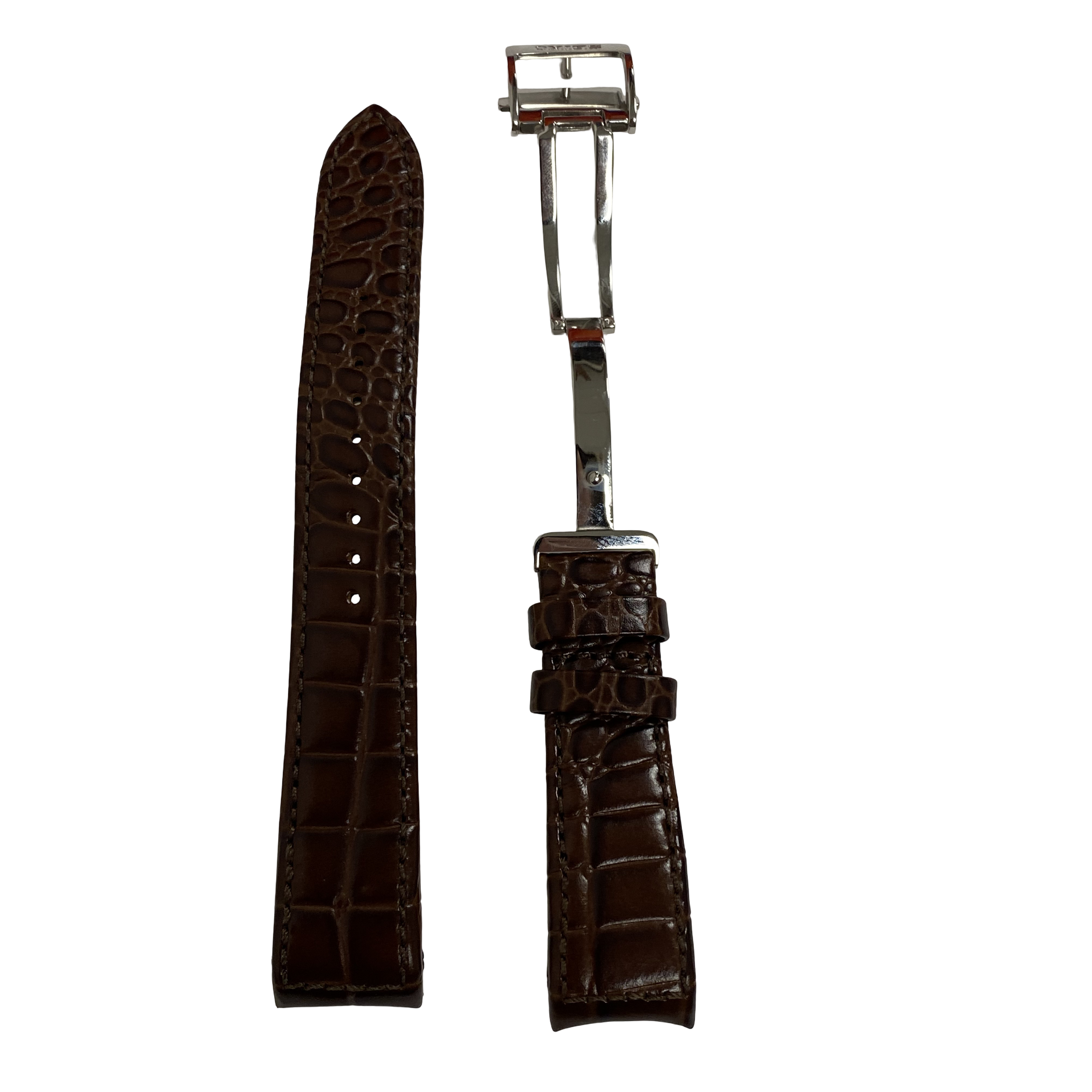 Banda de reloj Seiko Premier Cinética Calendario perpetuo SNP025 / SNP023 Correa de cuero marrón 7D56-0AA0 21 mm