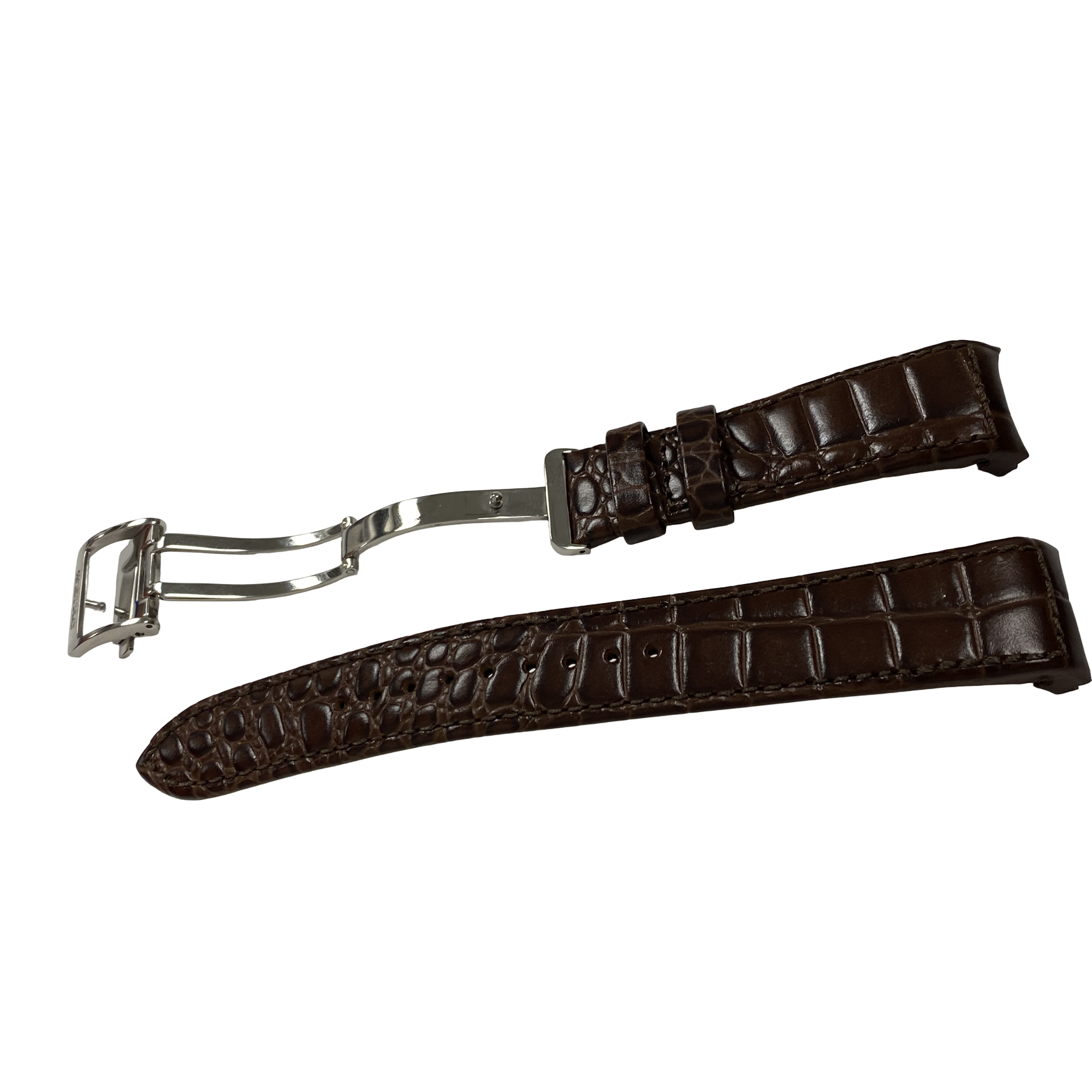 Banda de reloj Seiko Premier Cinética Calendario perpetuo SNP025 / SNP023 Correa de cuero marrón 7D56-0AA0 21 mm