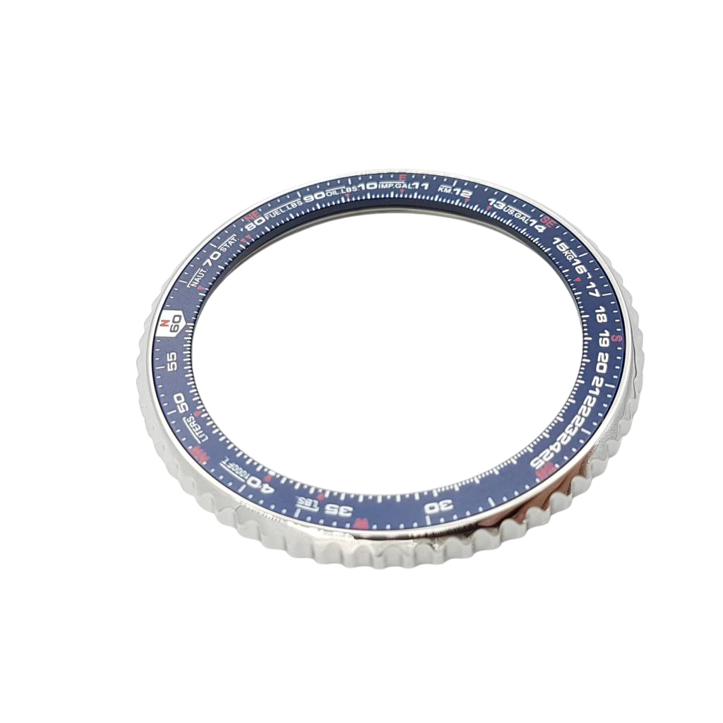 Bezel Seiko Flight Master SNA413 / SCJC021 blue rotating lunette 7T62 - 0EB0 Pilot - Watch Plaza