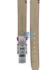 Burberry BU1013 Watch Band BU - 1013 Red Leather 13 mm - Watch Plaza