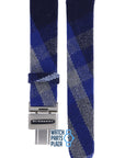 Burberry BU4512 Watch Band BU - 4512 - BLUE Blue Leather & Textile 17 mm - Watch Plaza