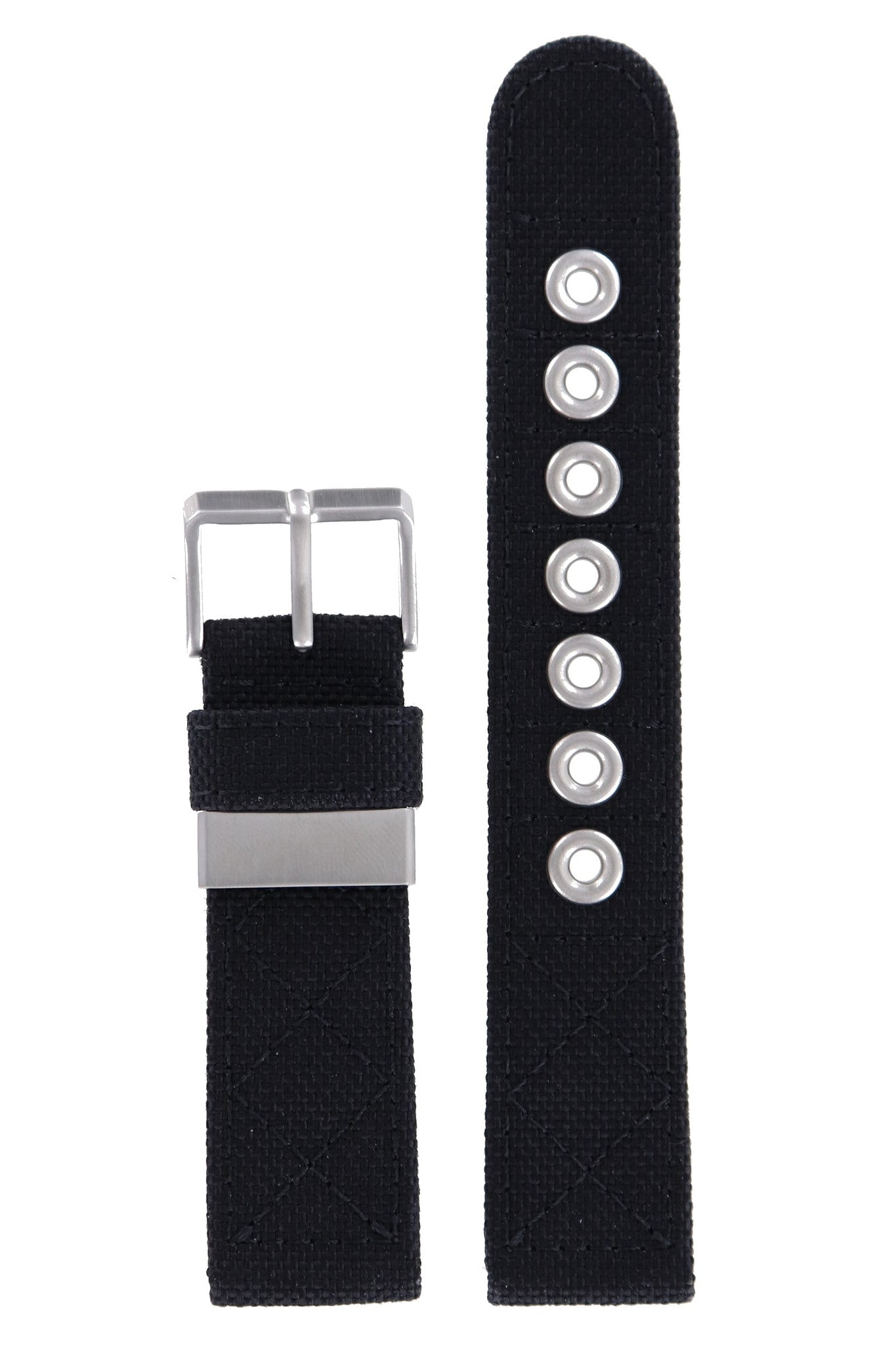 Citizen BM6400, BM6401 & BM6407 Military Watch Band Black Canvas 21 mm