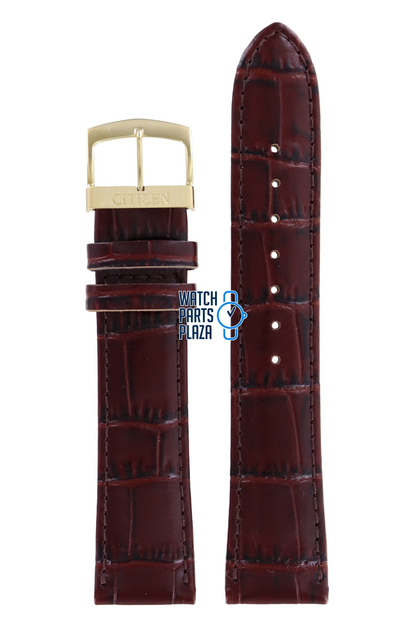 Citizen BM8243 - 05A, BM8243 - 05E Watch Band 59 - S51938 Brown Leather 20 mm Eco - Drive - Watch Plaza