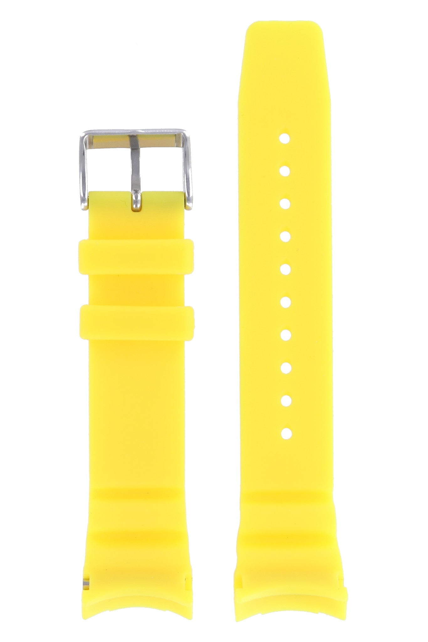 Citizen BN0100 - 26E Diver S086311 Watch Band 59 - S52732 Yellow Silicone 23 mm Promaster - Watch Plaza