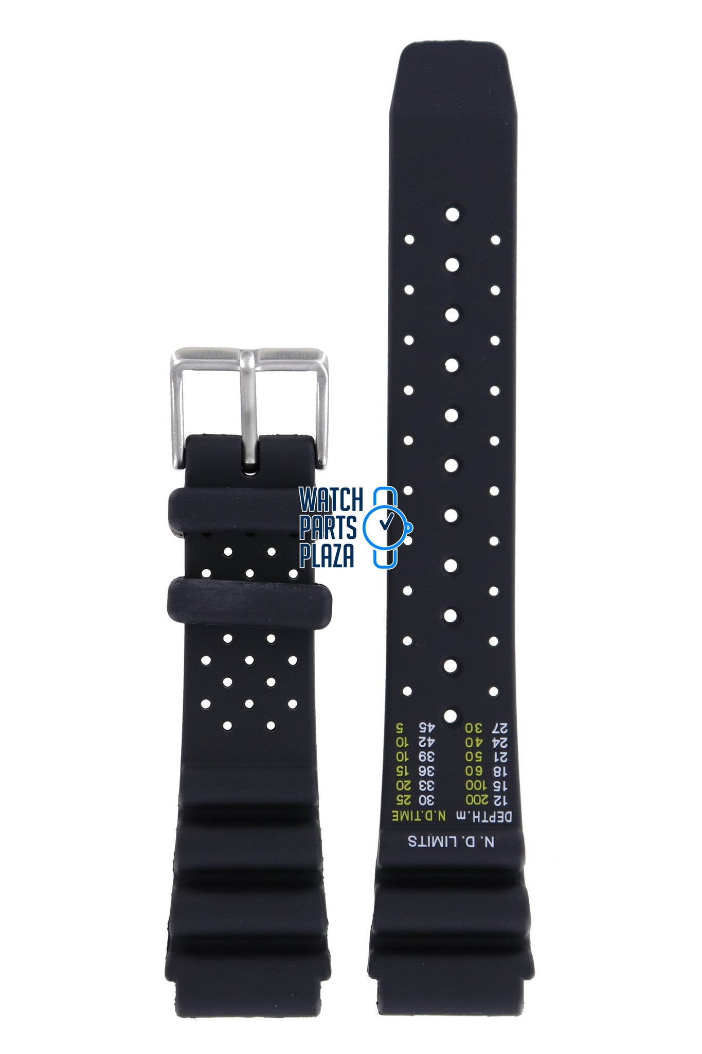 Citizen BN0150, BN0155, BN0156, BN0158 & BN0159 Sea Watch Band 59 - S53198 Black Silicone 20 mm Promaster - Watch Plaza