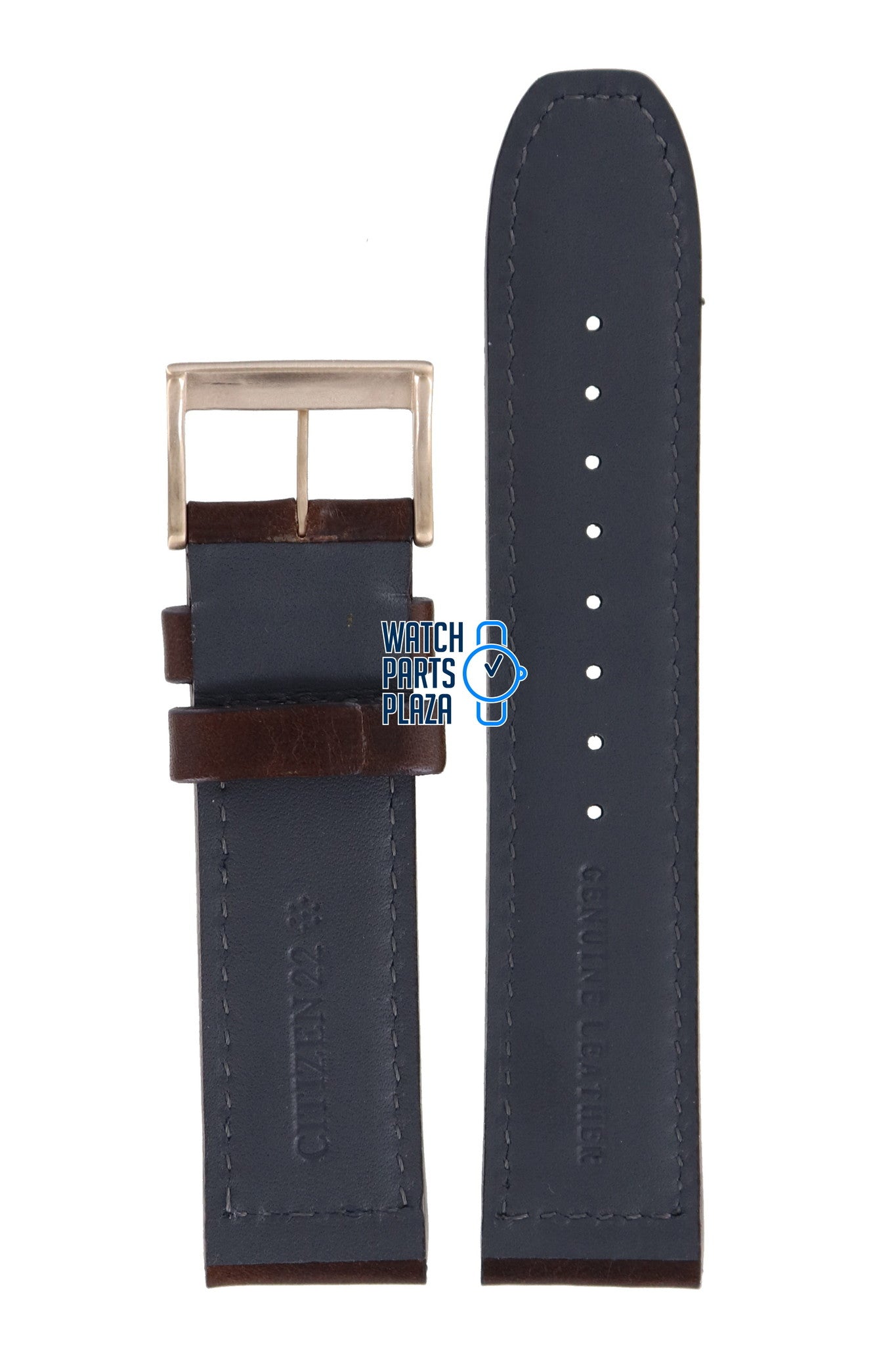 Citizen CA4213 - 00E Aviator Watch Band 59 - S53218 Brown Leather 22 mm Eco - Drive - Watch Plaza