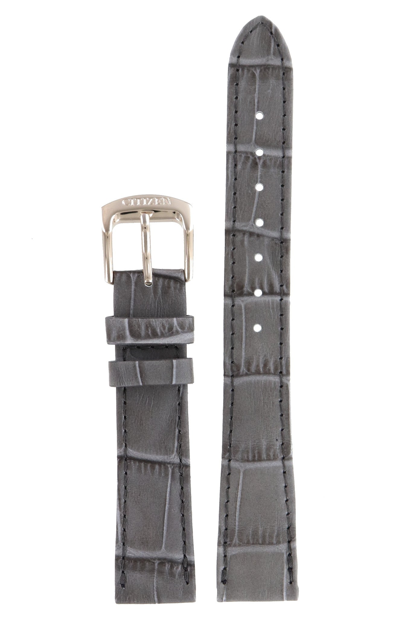 Citizen FD1063-06H - S082862 Watch Band Grey Leather 16 mm