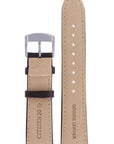 Citizen NJ0090 - 13P & NJ0090 - 30P Titanium R008528 Watch Band 59 - R50270 Dark Brown Leather 20 mm Automatic - Watch Plaza