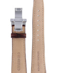 Citizen NP1003 - 06E, NP1006 - 08E & NP4033 - 09A Watch Band 59 - S51900 Brown Leather 22 mm Automatic - Watch Plaza