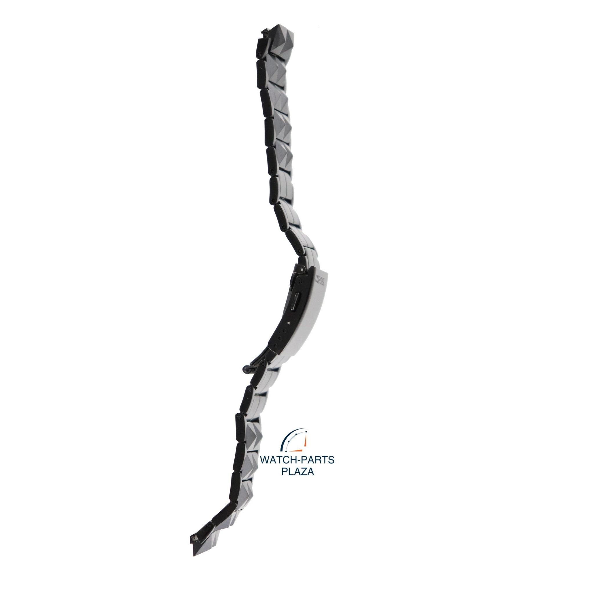 Diesel DZ1082 black stainless steel watch strap 18mm DZ - 1082 bracelet - Watch Plaza