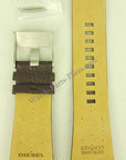 Diesel DZ4128 Watch strap dark brown leather - Watch Plaza