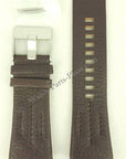 Diesel DZ4128 Watch strap dark brown leather - Watch Plaza