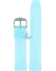 Fossil JR7866 Watch Band JR - 7866 Light Blue Silicone 18 mm Big Tic - Watch Plaza