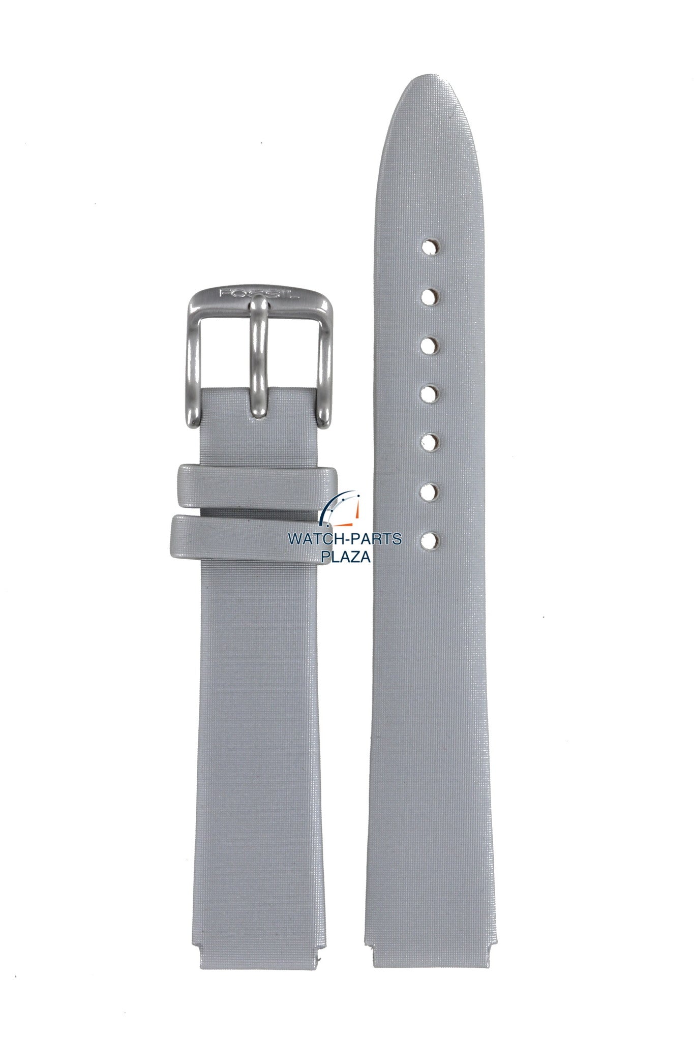 Fossil JR7912 Watch Band JR - 7912 Grey Leather 14 mm Big Tic - Watch Plaza