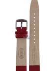 Fossil JR7996 Watch Band JR - 7996 Red Leather 18 mm Big Tic - Watch Plaza