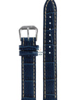 Fossil JR8034 Watch Band JR - 8034 Blue Leather 14 mm Authentic - Watch Plaza