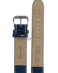 Fossil JR8035 Watch Band JR - 8035 Blue Leather 18 mm Authentic - Watch Plaza