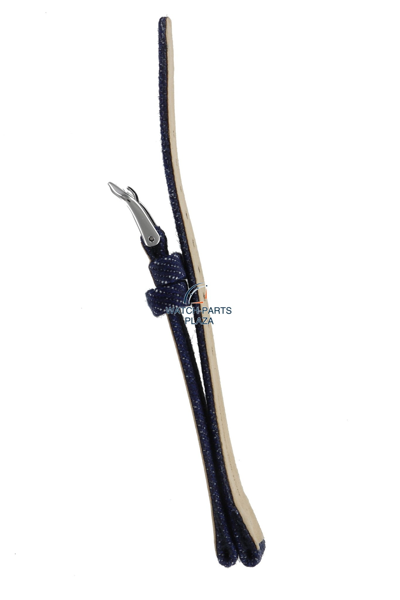 Fossil JR8059 Denim Watch Band JR - 8059 Dark Blue Leather 18 mm Authentic - Watch Plaza