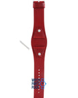 Fossil JR8134 Watch Band JR - 8134 Red Leather 24 mm - Watch Plaza