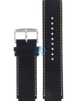 Fossil JR8166 Watch Band JR - 8166 Black Leather 20 mm Big Tic - Watch Plaza