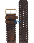 Fossil JR8181 Watch Band JR - 8181 Brown Leather 24 mm - Watch Plaza