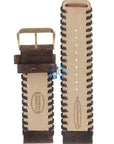 Fossil JR8181 Watch Band JR - 8181 Brown Leather 24 mm - Watch Plaza