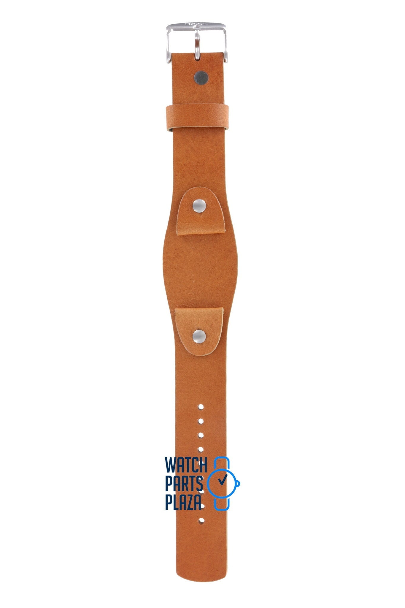 Fossil JR8185 Cuff Watch Band Light Brown Leather 20 mm