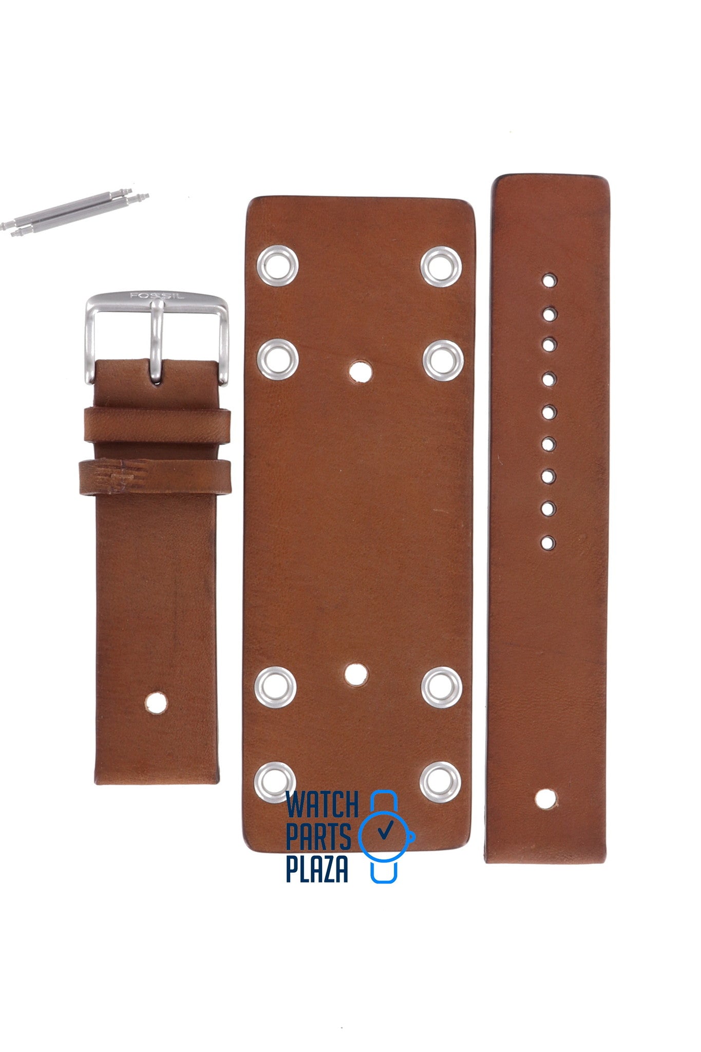Fossil JR8285 Watch Band JR - 8285 Brown Leather 22 mm - Watch Plaza