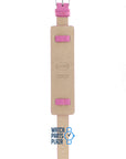 Fossil JR8297 & JR8478 Watch Band JR - 8297 Pink Leather 16 mm - Watch Plaza