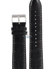 Lorus VD57 - X015 black genuine leather watch strap 22mm RM371AX9 - Watch Plaza