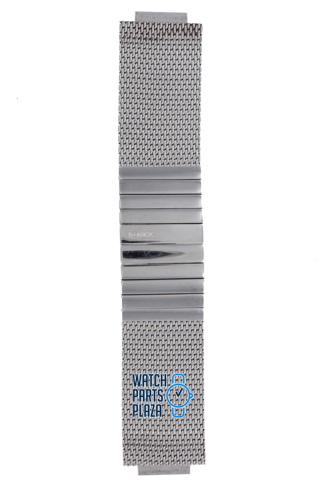 Philippe Starck PH5000 Watch Band PH - 5000 - NOS Grey Stainless Steel 20 mm - Watch Plaza