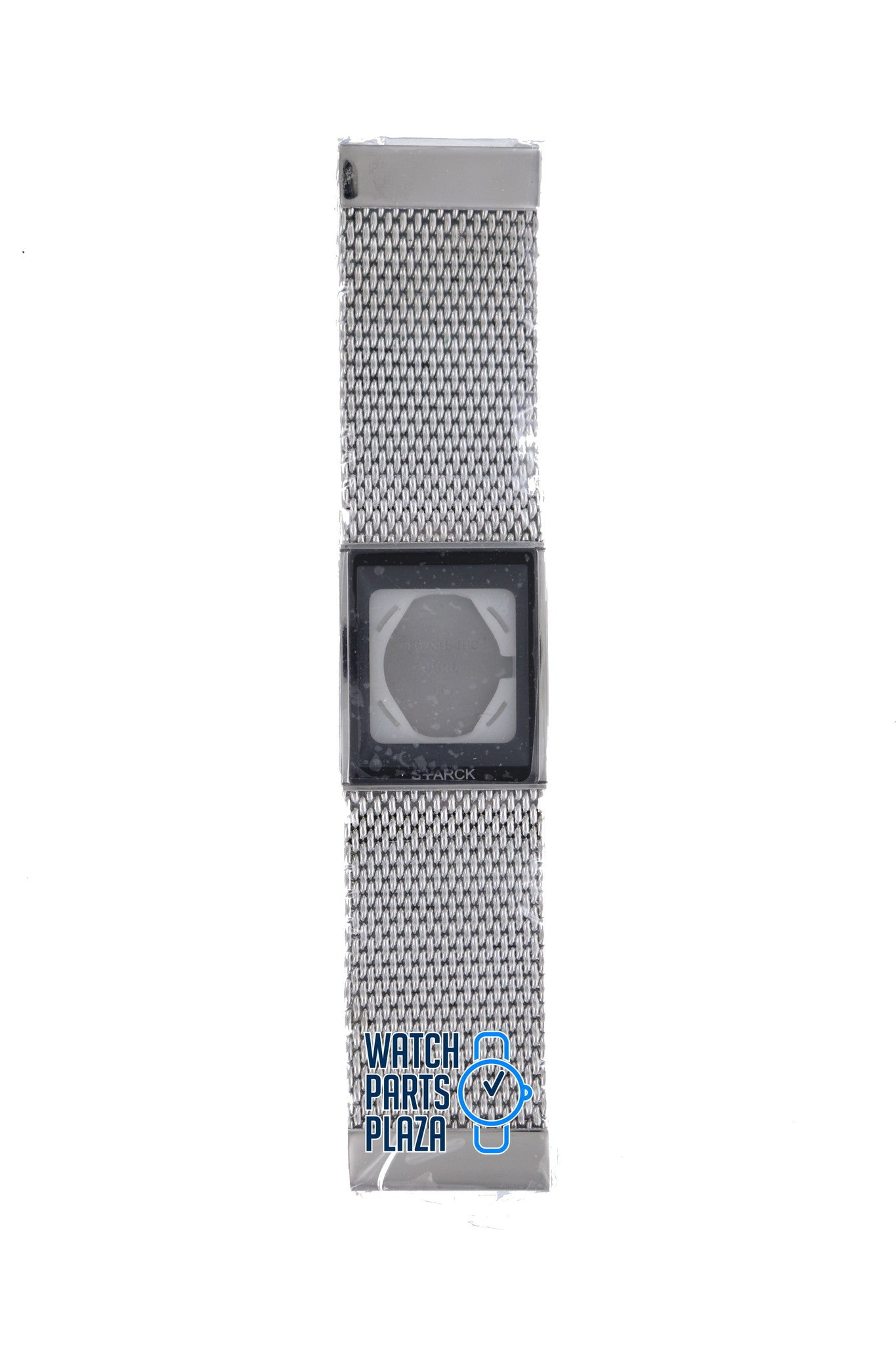 Philippe Starck PH5008 Watch Band PH - 5008 Grey Stainless Steel 27 mm - Watch Plaza