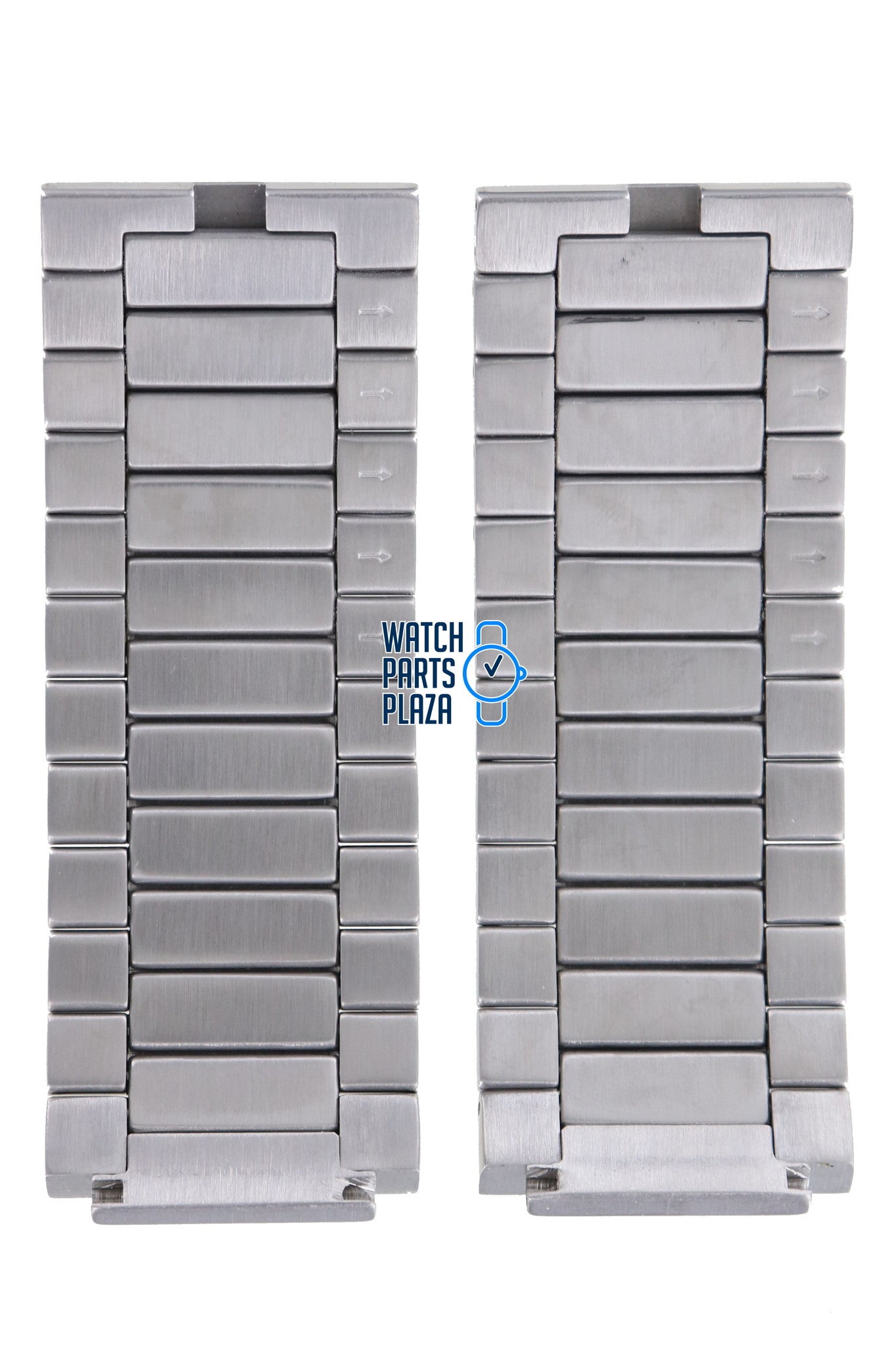 Philippe Starck PH5016 Watch Band PH - 5016 Grey Stainless Steel 24 mm - Watch Plaza