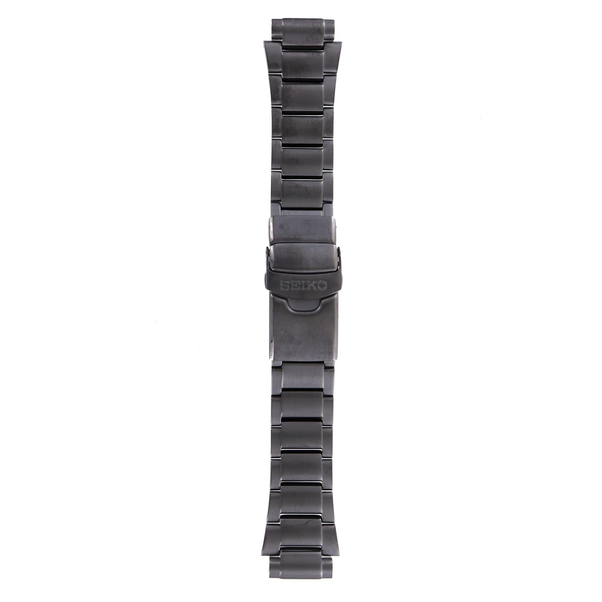 Seiko 35J5-GC 5M62-0BL0 5M82-0AF0 Watch Band Black Stainless Steel
