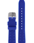 Seiko 3M22 - 0D80 & 3M22 - 0D89 Watch Band 4H69JB Blue Silicone 16 mm Kinetic - Watch Plaza