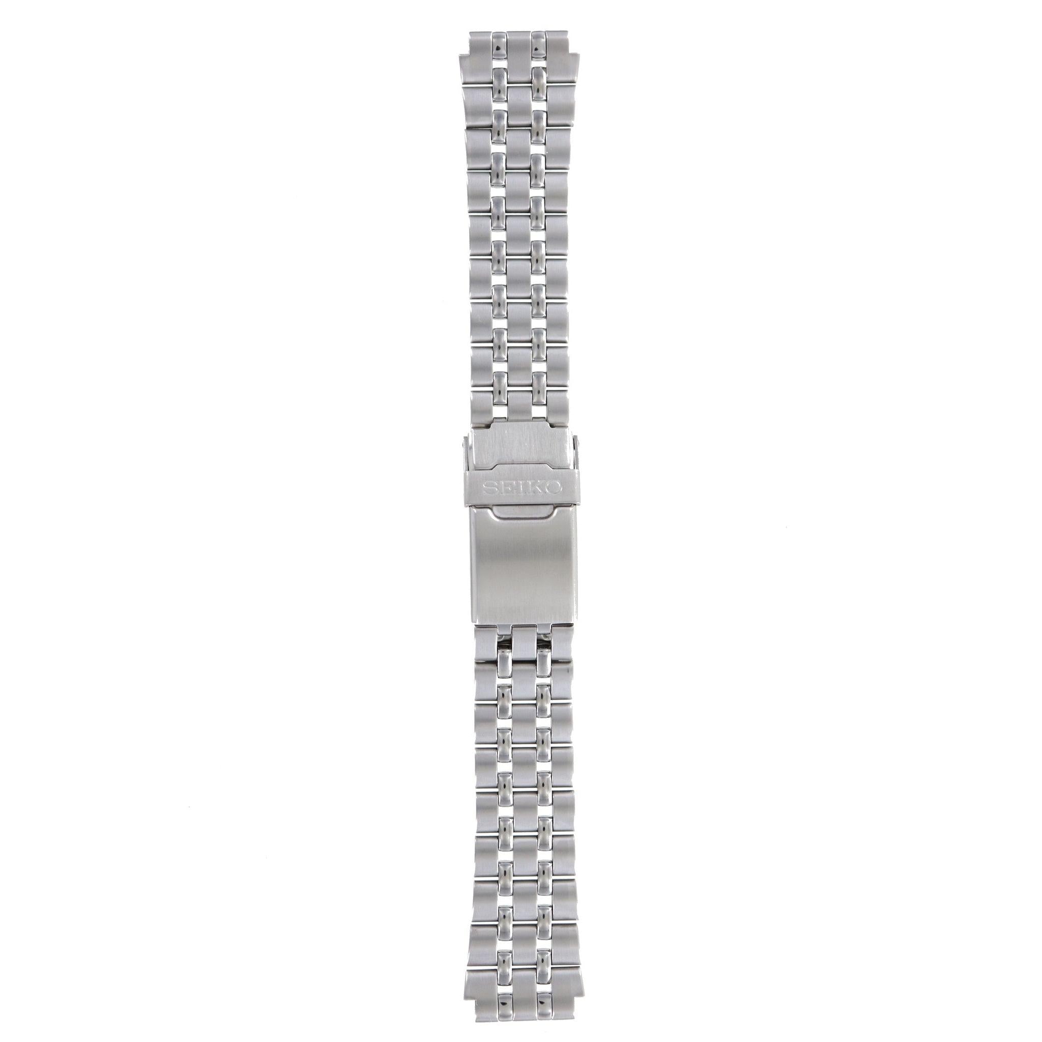 Seiko 42 74 - B.I - 7N47 - 6A00 / 7T32 - 7C40 Watch Band 4274JB Grey Stainless Steel 18 mm SQ 100 - Watch Plaza