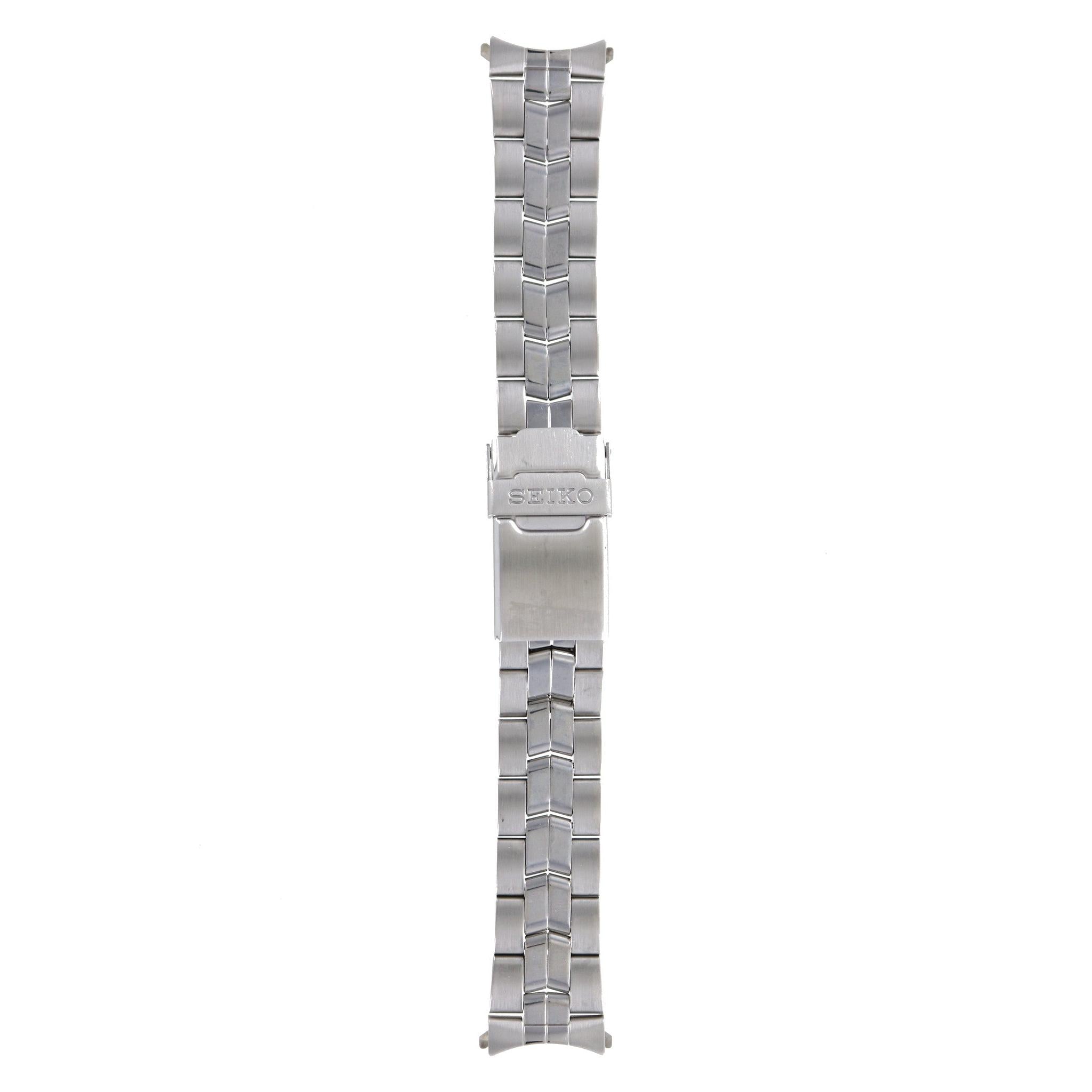 Seiko 4858 - G.I - 8F32 - 0080 Watch Band 4858JG Grey Stainless Steel 20 mm Perpetual Calendar - Watch Plaza
