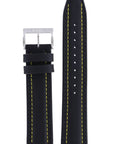 Seiko 4A3J1 B 21 - SNAD93P1 Watch Band 4A3J1JL Black Leather 21 mm - Watch Plaza