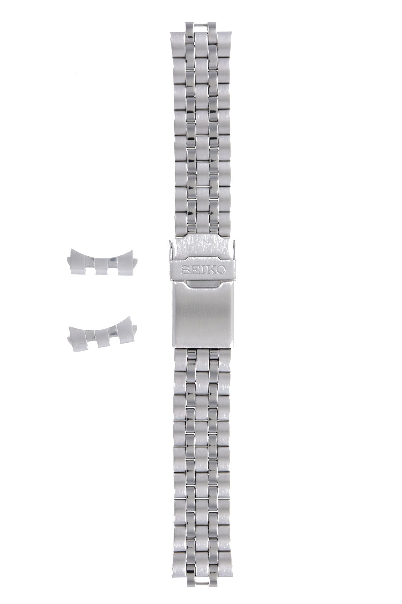 Seiko 4A5T1 .C.E - 7T92 - 0LH0 Watch Band 4A5T1JM Grey Stainless Steel 20 mm - Watch Plaza