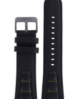 Seiko 4A9R1 B 22 - SKA425 - 5M62 - 0CA0 Watch Band 4A9R1ML Black Leather 22 mm Kinetic Pilot - Watch Plaza